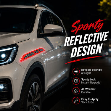 Car Decorative Sporty Reflective Stickers (CSS4)