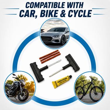 Tyre Puncture Repair Kit For Car & Bike (TPK1)