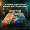 3D Peacock Floral Fantasy Bedsheet With 2 Pillow Covers (DBS38)