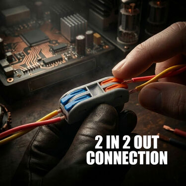 2 In 2 Out Wire Clip Connector (CWC)