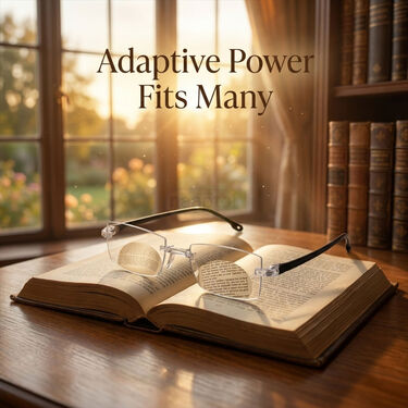 Rimless Adaptive Power Bifocal Reading Glasses Buy 1 Get 1 Free (2BORG1)