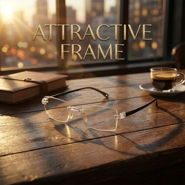 Rimless Adaptive Power Bifocal Reading Glasses Buy 1 Get 1 Free (2BORG1)