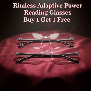 Rimless Adaptive Power Reading Glasses Buy 1 Get 1 Free (2ORG1)