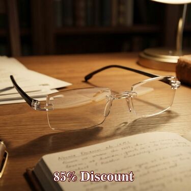 Rimless Adaptive Power Reading Glasses Buy 1 Get 1 Free (2ORG1)