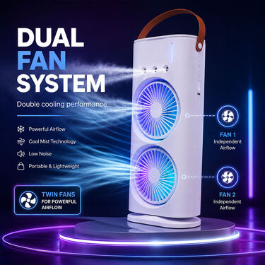 Double Ended Mist Spray Cooler With Remote (EF42)