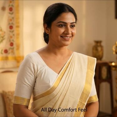 Pack of 3 All White Dailyuse Non Padded Full Coverage Saree Brassiere (3FCB9)