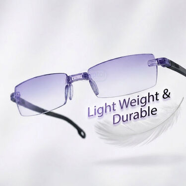 Rimless Folding Adaptive Power Reading Glasses (1FORG10)