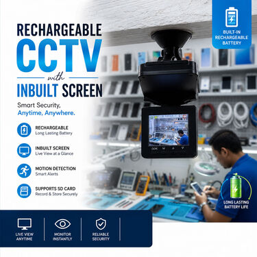 Rechargeable Cctv With Inbuilt Scree (CCTV42)