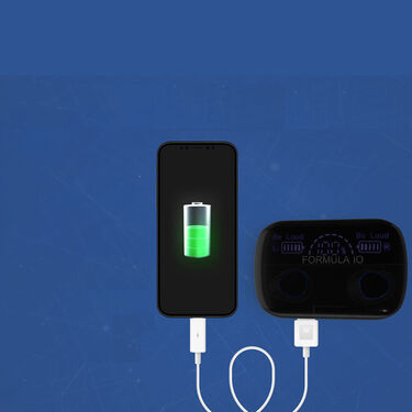 Rechargeable Bluetooth Earpods With Metallic Mobile Stand (TWS106)