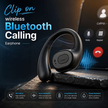 Clip On Wireless Bluetooth Calling Earphone (WSBD5)
