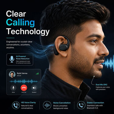 Clip On Wireless Bluetooth Calling Earphone (WSBD5)