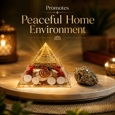 Lakshmi Yantra Pyramid + Raw Pyrite Stone Free (SJPY3)