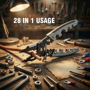 28 In 1 Multifunctional Wire Pliers + Stripper Tool (HT63)