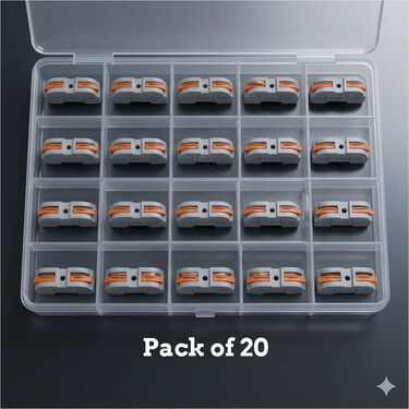 Lever Wire Cable Connectors Pack of 20 (HT66)