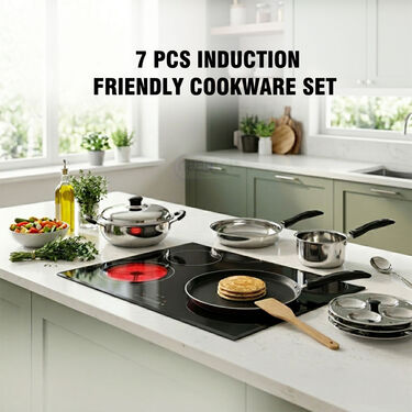 7 Pcs Induction Friendly Cookware Set (7IFC1)