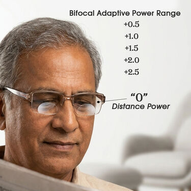 Rimless Bifocal Colored Adaptive Power Reading Glasses Buy 1 Get 1 Free (2BOC1RG2)