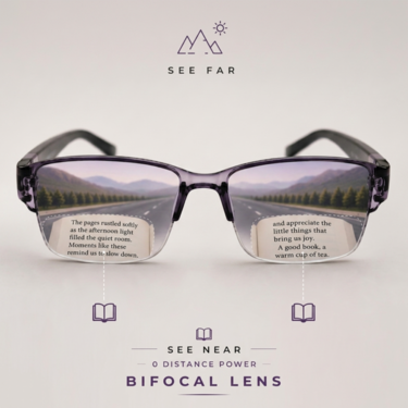 Rimless Bifocal Colored Adaptive Power Reading Glasses Buy 1 Get 1 Free (2BOC2RG2)