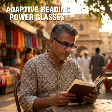 Rimless Bifocal Colored Adaptive Power Reading Glasses Buy 1 Get 1 Free (2BOC2RG2)