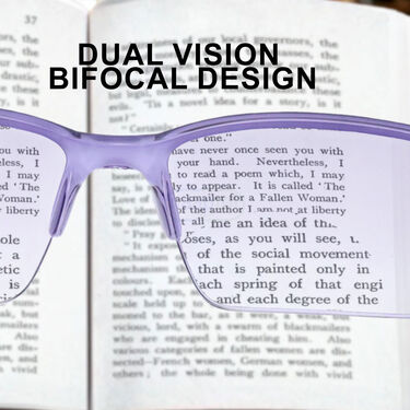 Rimless Bifocal Colored Adaptive Power Reading Glasses Buy 1 Get 2 Free (3BOC2RG2)