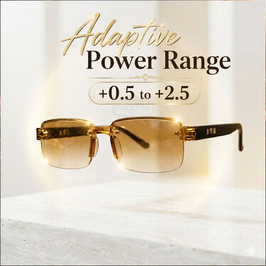 Rimless Bifocal Colored Adaptive Power Reading Glasses Buy 1 Get 4 Free (5BOC1RG2)