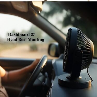 Car Interior Adjustable Air Boosting Fan (CIF2)