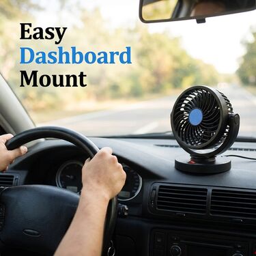 Car Interior Adjustable Air Boosting Fan (CIF2)