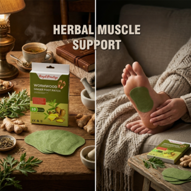 Wormwood & Ginger Foot Patch For Feet Inflamation - Pack of 10 (CD-GF)