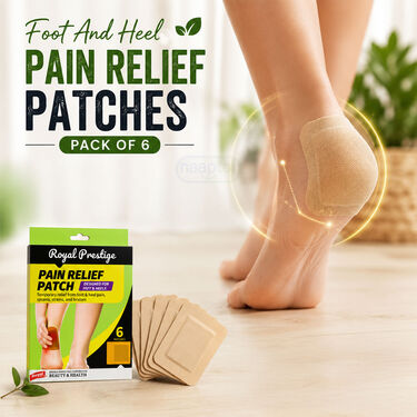 Foot and Heels Pain Relief Patches - Pack of 6 (6FTCR5)