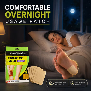 Foot and Heels Pain Relief Patches - Pack of 6 (6FTCR5)