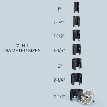 7 Pcs Holesaw Dril Bit Set For woodworking (HT80)