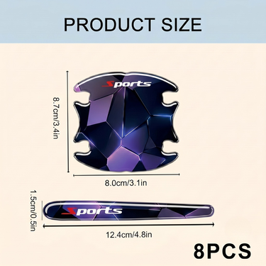 Car Door Handle Designer Scratch Guard (CED10)