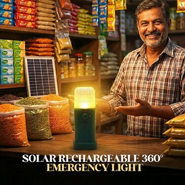 Solar Rechargeable 360 Degree Emrgency Light (LL55)
