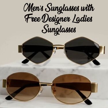 Men's Sunglasses with Free Designer Ladies Sunglasses (2SG8)