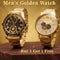 B1G1- Men's Golden Watch (2MW20)
