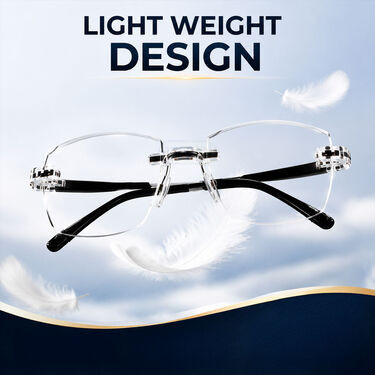 Rimless Bifocal Adaptive Power Reading Glasses Buy 1 Get 4 Free (5BORG1)