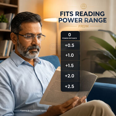 Rimless Bifocal Adaptive Power Reading Glasses Buy 1 Get 4 Free (5BORG1)