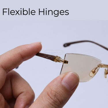Rimless Colored Bifocal Adaptive Power Reading Glasses (BOC1RG1)