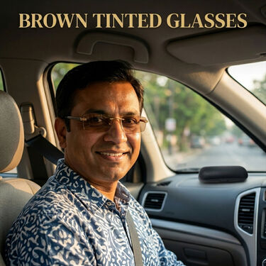 Rimless Colored Bifocal Adaptive Power Reading Glasses (BOC1RG1)