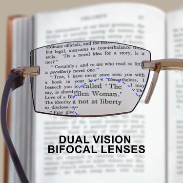 Rimless Colored Bifocal Adaptive Power Reading Glasses (BOC1RG1)