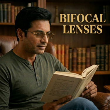 Rimless Colored Bifocal Adaptive Power Reading Glasses Buy 1 Get 3 Free (4BOC1RG1)