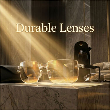 Rimless Foldable Adaptive Power Reading Glasses (FORG1)