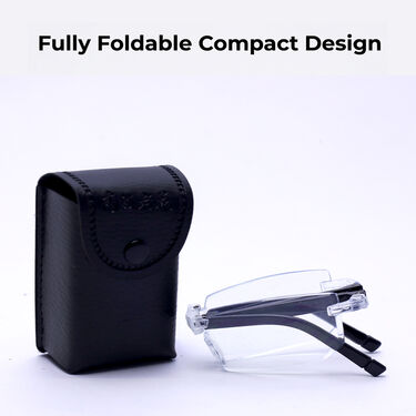 Rimless Foldable Adaptive Power Reading Glasses Buy 1 Get 4 Free (5FORG1)