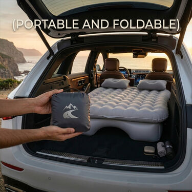 Portable Car Inflatable Bed With Free Pillow And Pump (PF27)