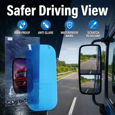 Rain Proof & Anti Glare Mirror Film for Truck & Bus (ARF2)