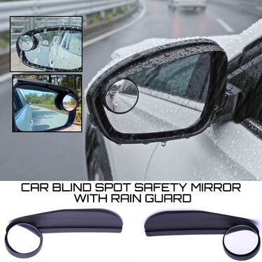 Car Blindspot Mirror With Rain Guard (BM6)