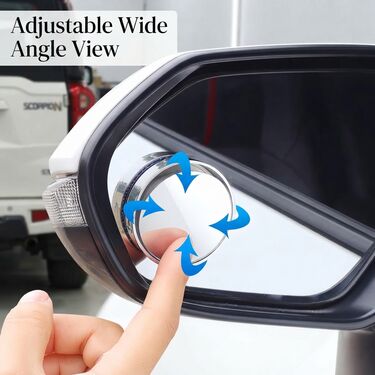Adjustable Easy Fit Blindspot Mirror For Auto Bike Car (BM5)