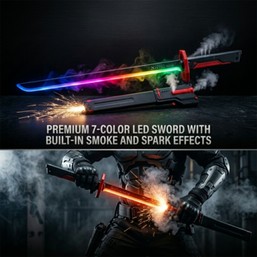 Led Sword With Smoke And Sparle Effect (LSE)