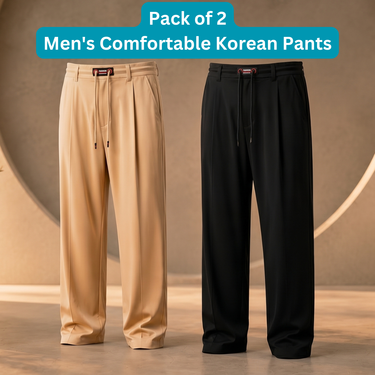 Pack of 2 Mens Comfortable Korean Pants (2KP1)