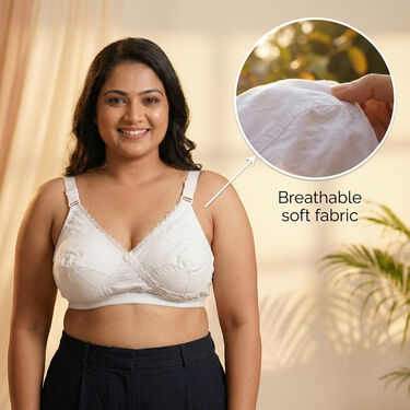 Pack of 3 Full Coverage Daily Wear Non Padded Bust Support Bra (3FCB10)