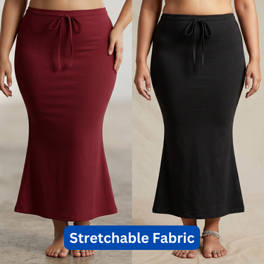 Pack of 4 Stretchable Shapewear Saree Petticoats For Women (4SSP1)
